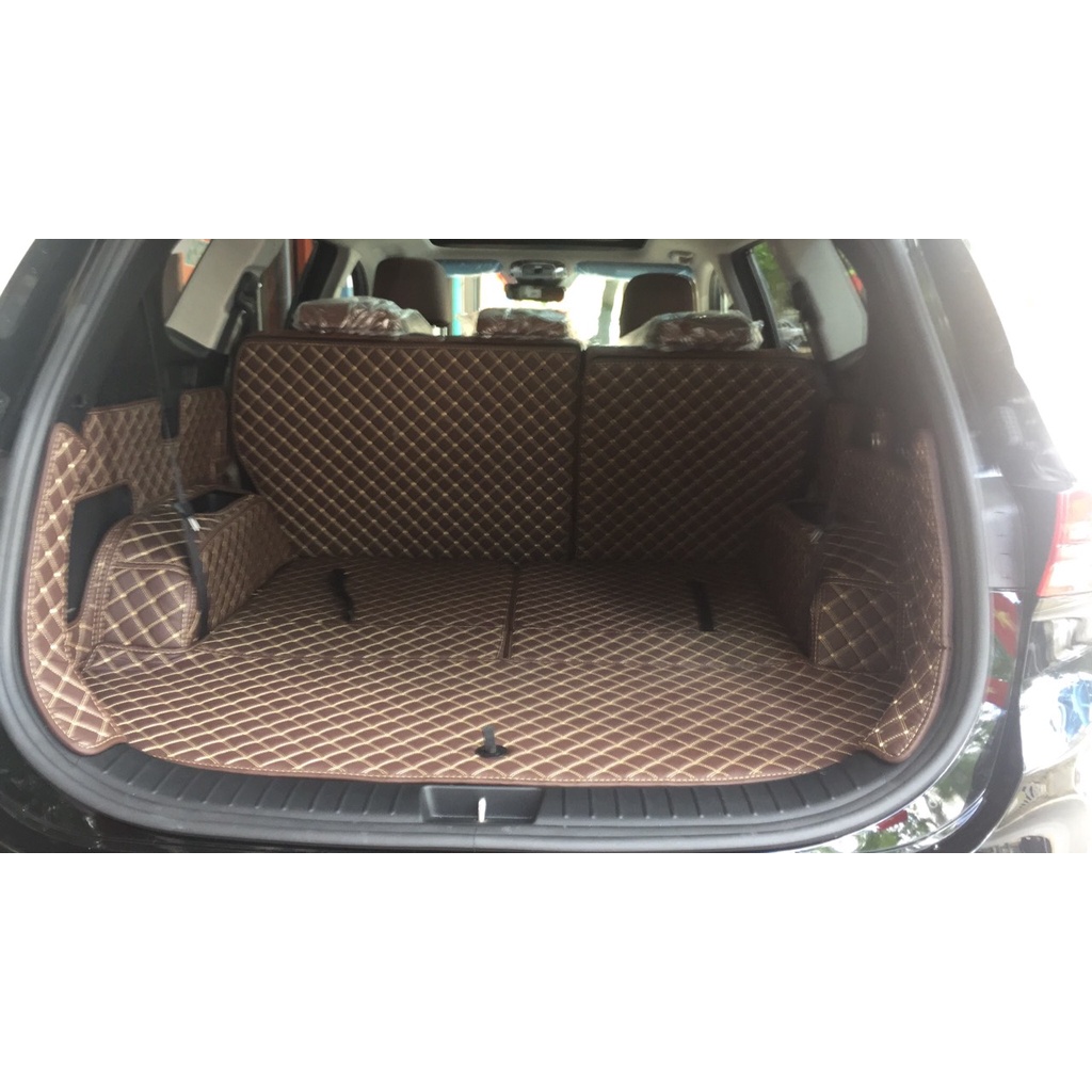 Thảm lót full cốp da Pu cao cấp cho xe Huyndai Santafe
