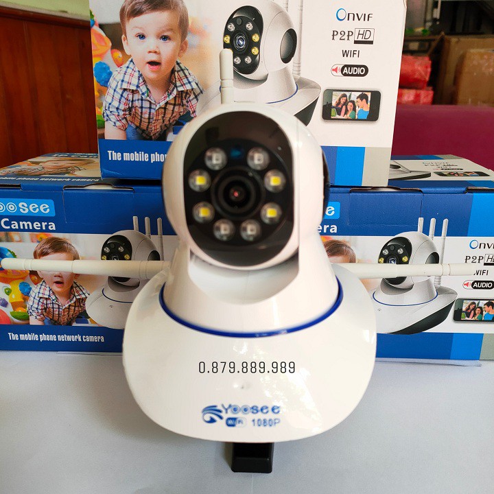 [GIÁ SẬP SÀN] CAMERA 3 RÂU YOOSEE 8LED 2.0MPX FHD 1080P XOAY 360 ĐỘ SIÊU NÉT - CÓ MÀU BAN ĐÊM | BigBuy360 - bigbuy360.vn
