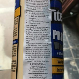 Keo titebond ii, keo dán gỗ