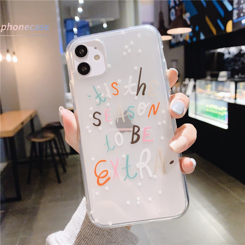 Smartphone Protective Case Xiaomi Redmi POCO X3 NFC 9 9C NFC 8 6A 5A 4A 8A PRO 8A Dual 10X Redmi Note 9 8 7 5 4 4X 8 PRO 5 PRO 7 PRO 7S Cute Letters Printing Custom TPU Case