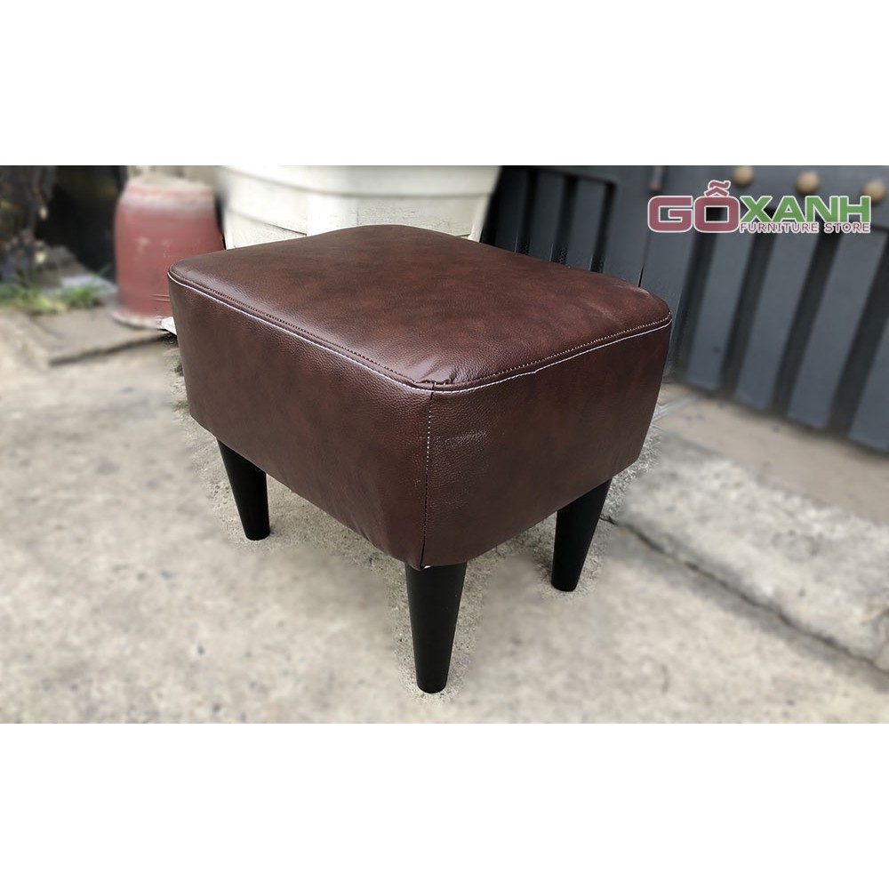 Ghế Đôn Sofa Giá Rẻ - Sofa Đôn Vuông 35cm * 35cm Bọc Giả Da