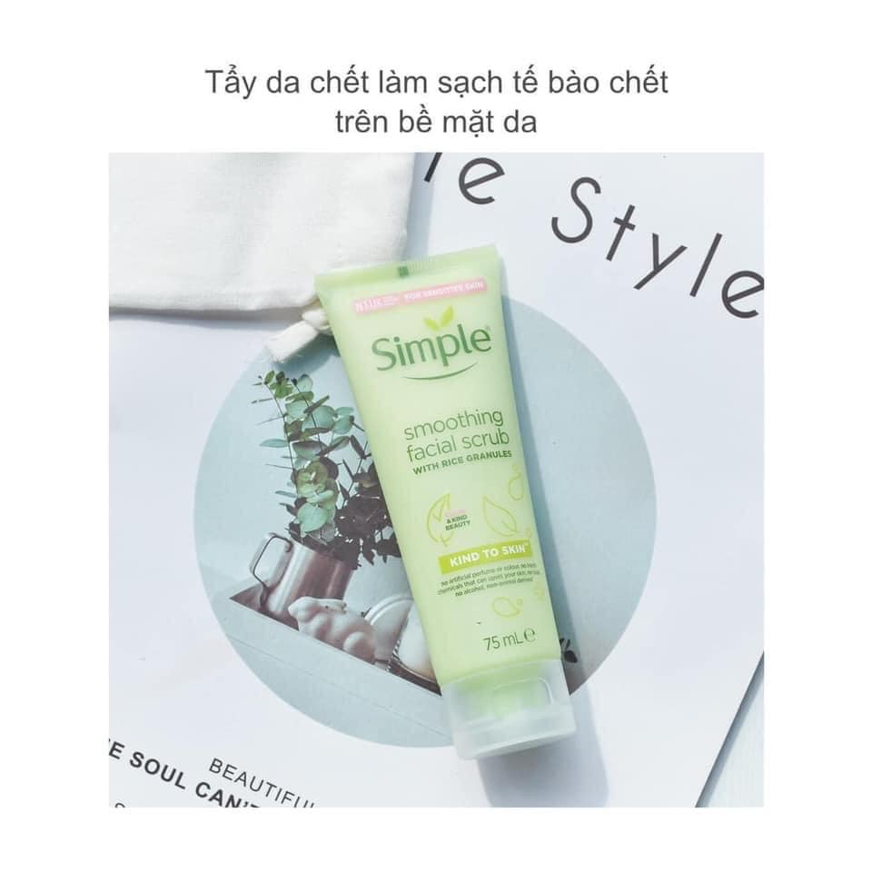 Combo 3 Sản Phẩm Giúp Da Sạch Sâu Simple Kind To Skin