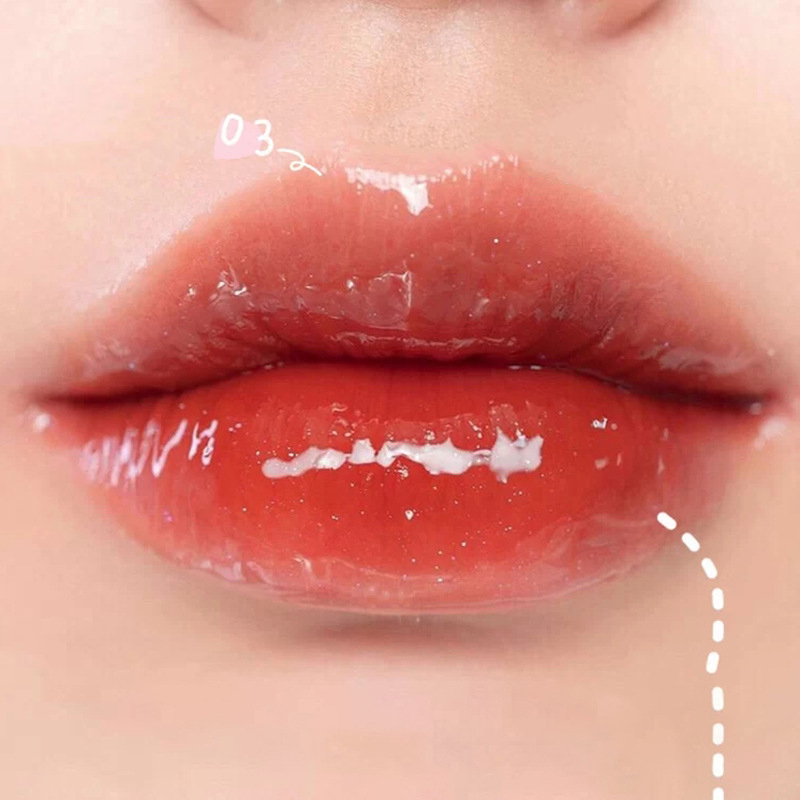 [Hàng mới về] Son bóng trong suốt làm dày và dưỡng ẩm môi cho nữ với 6 màu tùy chọn