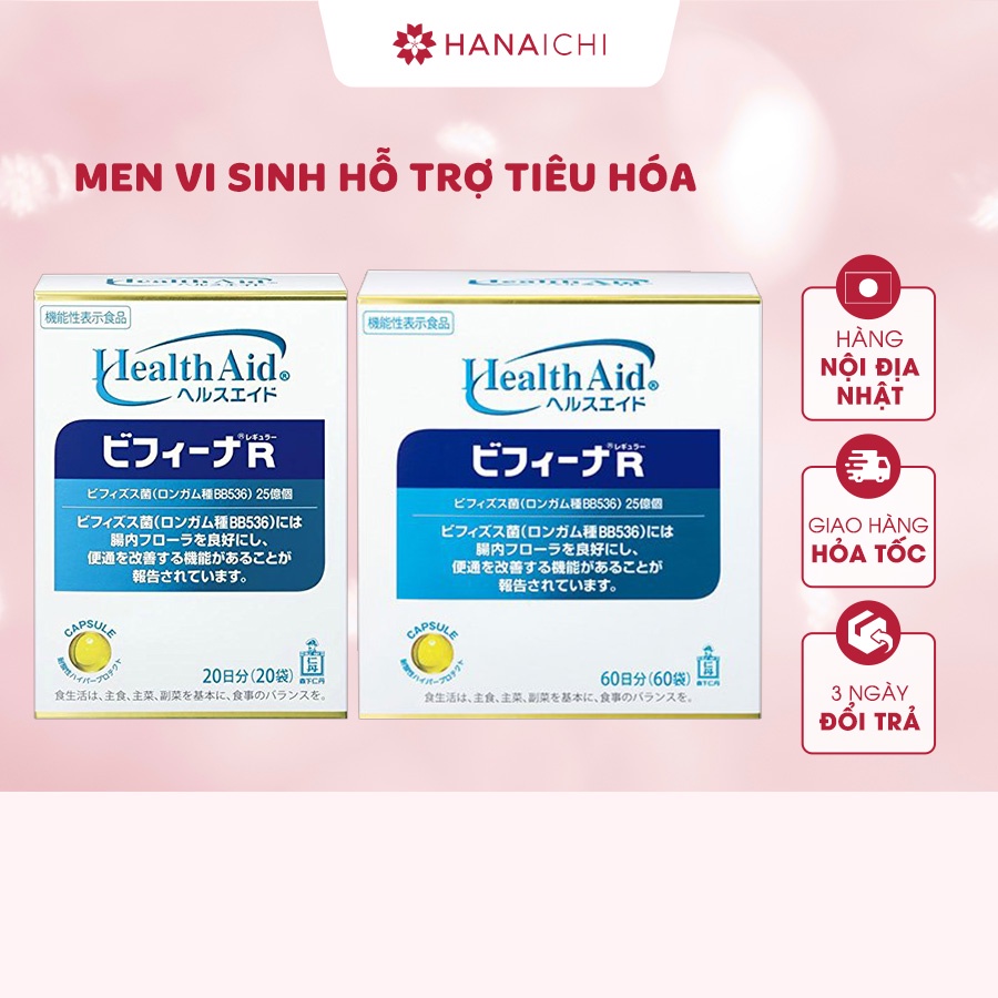 Men Vi Sinh Hỗ Trợ Tiêu Hóa Bifina Health Aid loại R-Nội địa Nhật