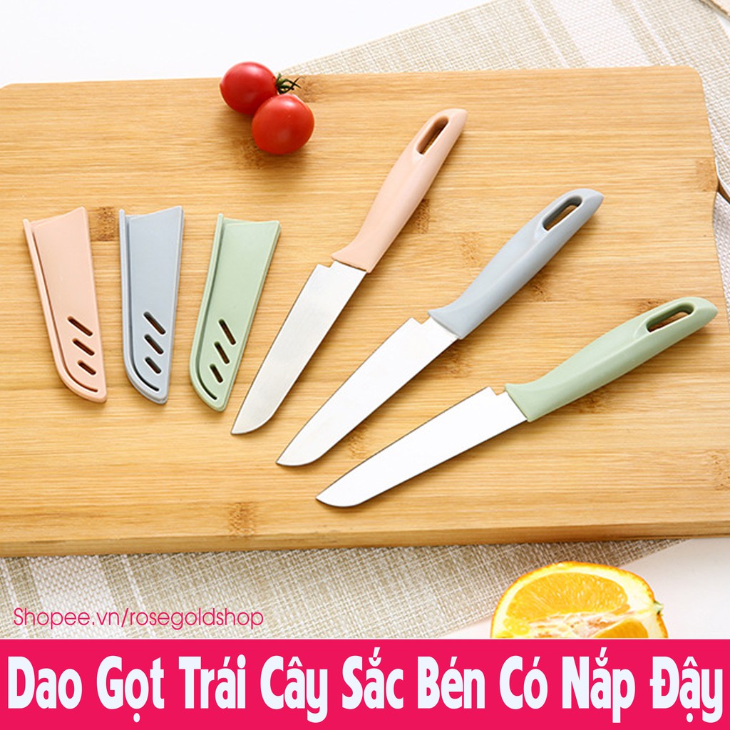 Dao Gọt Trái Cây Sắc Bén Có Nắp Đậy An Toàn