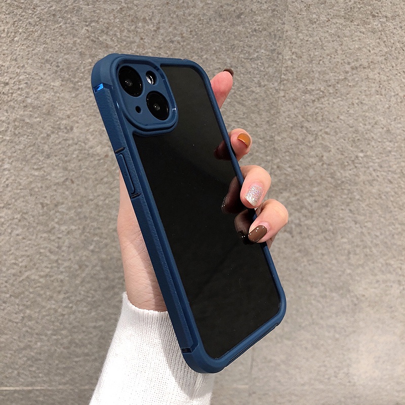 Ốp Điện Thoại Armor Cứng Trong Suốt Có Túi Khí Chống Sốc / Rơi Vỡ Cho iPhone 14 13 Pro Max 12 Pro Max 11 Pro Max Sự Bảo Vệ