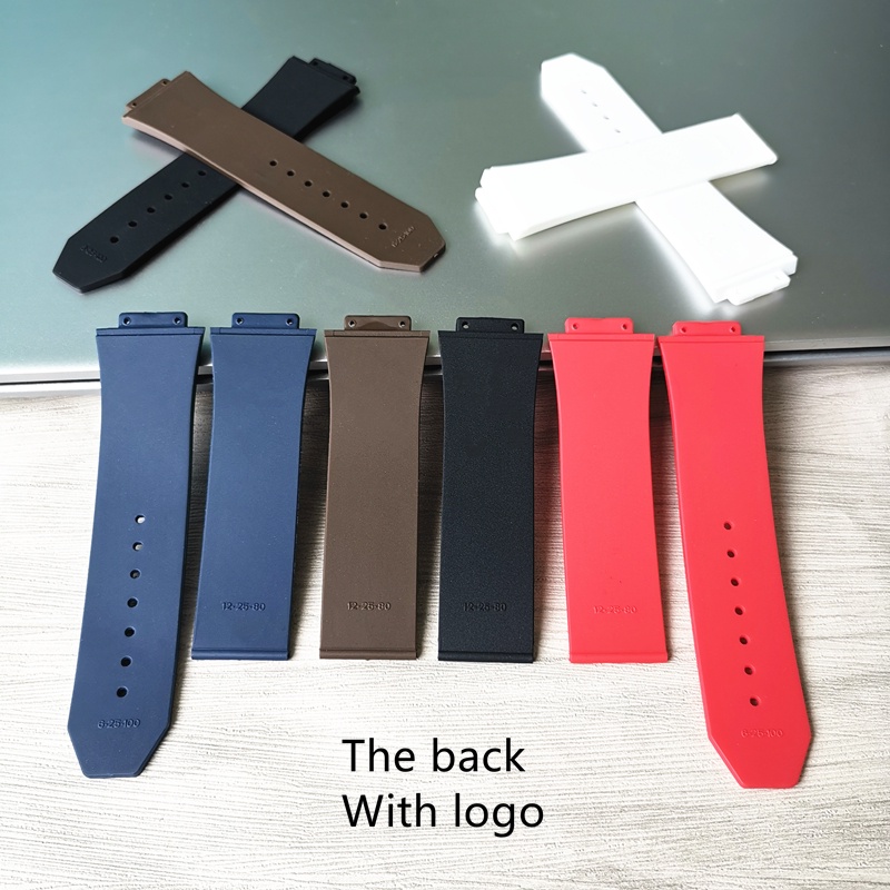 Dây Đeo Đồng Hồ Bằng Cao Su Silicon 26*17mm Thay Thế Cho Hublot big bang Fusion series