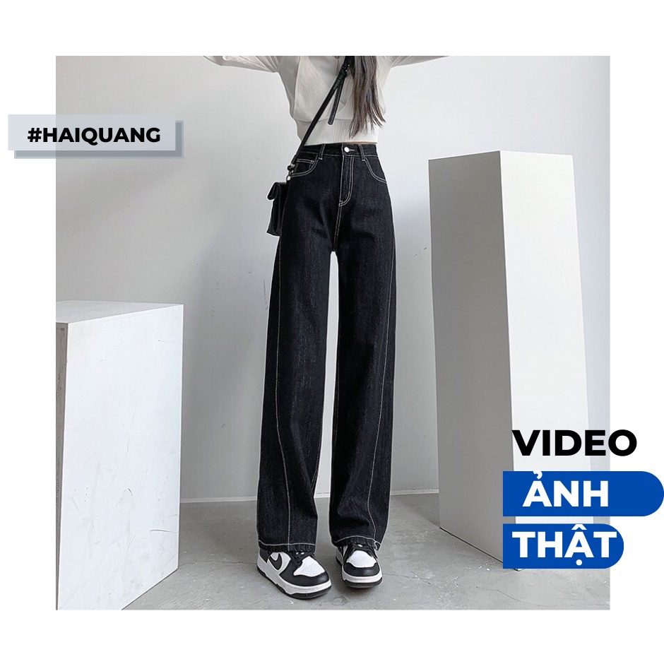 QUẦN JEAN ỐNG RỘNG QUẦN JEAN ỐNG SUÔNG HAIQUANG CÁCH ĐIỆU FORM DÀI -MÃ 795