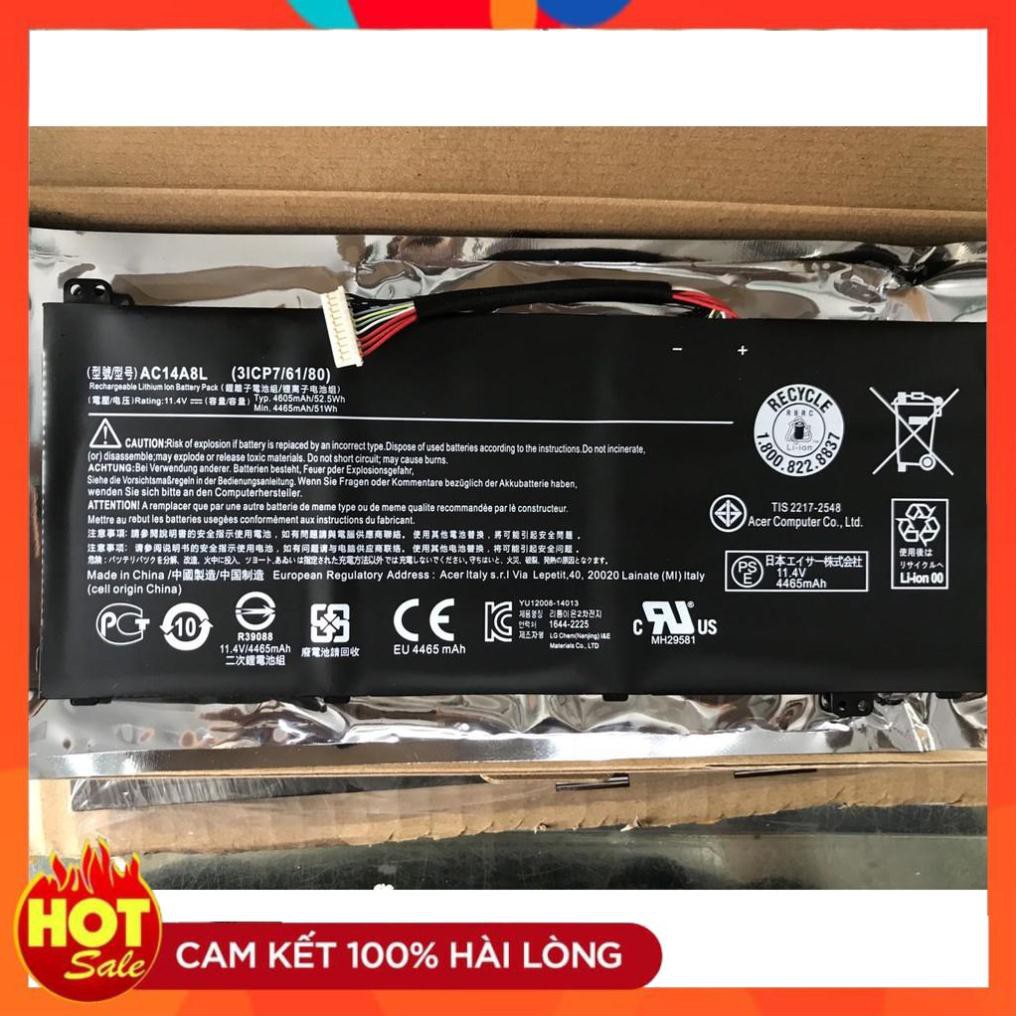 HÀNG ZIN  Pin Zin (Battery) Acer Aspire V15 VX5-591 VN7 571 591 791 SP314-51 N17W5 AC14A8L Original