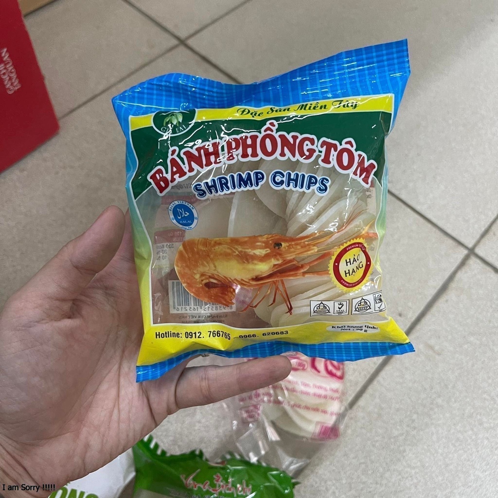 Bánh phồng tôm, bánh phồng tôm rau củ quả Cường giang, Bích Chi gói 90g/170/200g