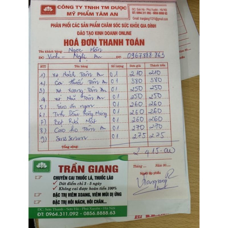 Xịt xoang Tâm An Plus