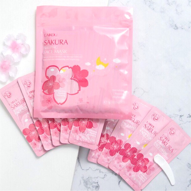 combo 2 miếng mặt nạ ngủ anh đào sakura