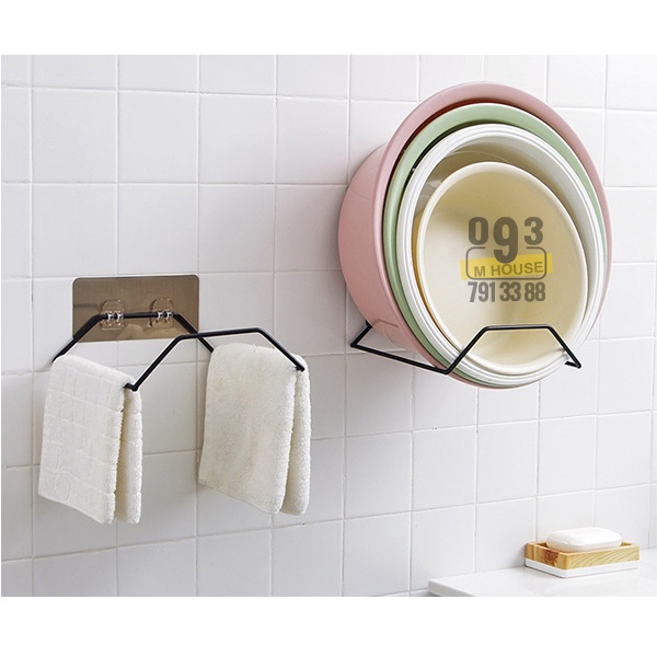 Giá Treo Chậu Rổ Nhà Tắm Đa Năng, Kệ để thau chậu 21x19 cm