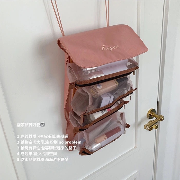 Set 4 Túi Đựng Mỹ Phẩm Khóa Kéo Đa Năng Tiện Dụng