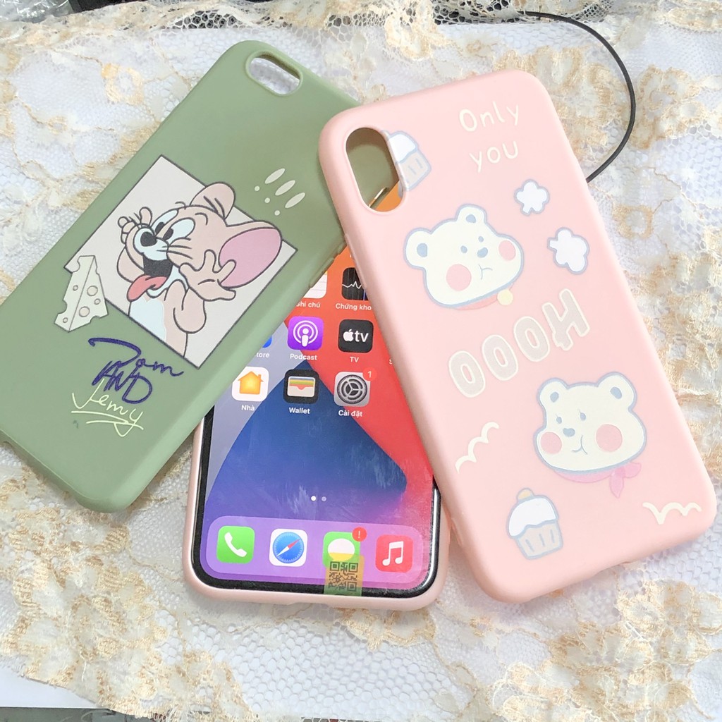 Ốp lưng iphone TPU kute Ip 6/6s/7/7p/8/8p/X/Xs/Xsmax/11/11pro/11promax dẻo ôm khít máy chống sock, không bị xước iphon