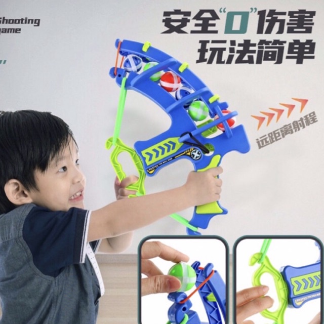 Bộ cung bắn bóng dính, bảng phi tiêu ném bóng gai hình thú đồ chơi trẻ em bằng nhựa cao cấp - TiNa’s House