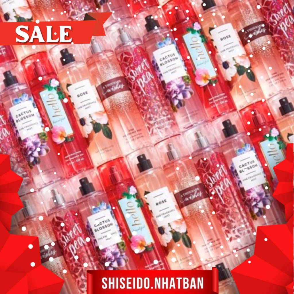 👑 ( Xịt Thơm Body Mist Bath & Body Works Đủ Mùi (10ml)