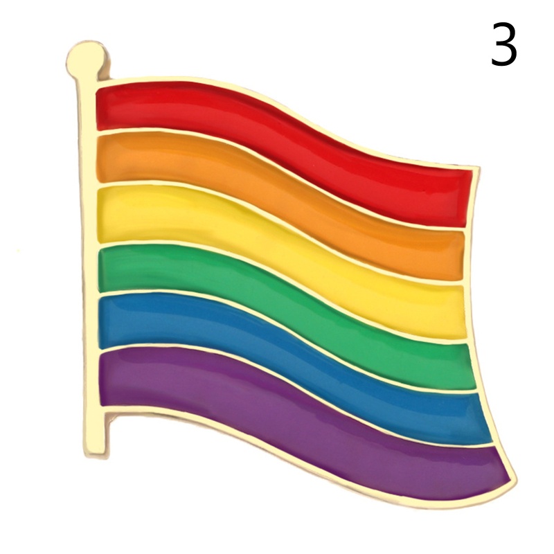 Trâm Cài Áo Hình Lá Cờ Love Và Hòa Bình