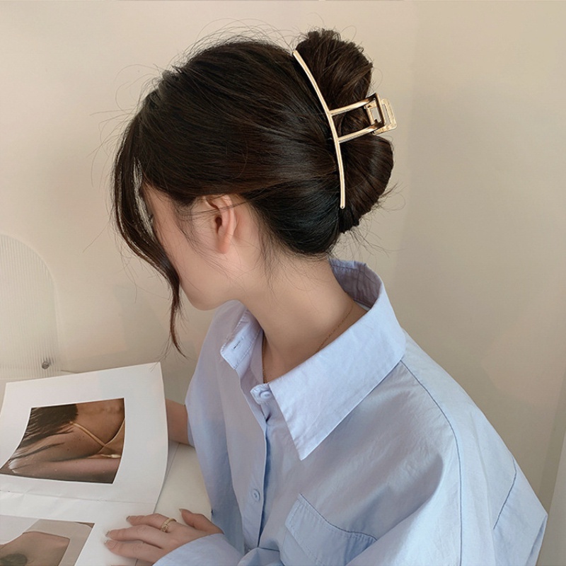 Kẹp Tóc Cá Mập Bằng Kim Loại Phong Cách Hàn Quốc Mới 2022