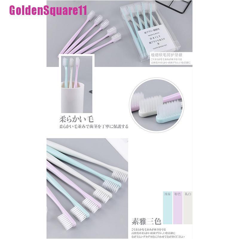 Set 10 bàn chải đánh răng bằng than tre nano chất lượng cao cho người lớn