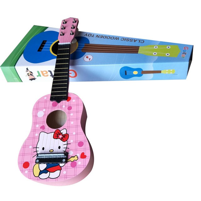 Đàn guitar 6 dây kích thước 56cm/16.8" bằng gỗ cao cấp giáo dục cho bé