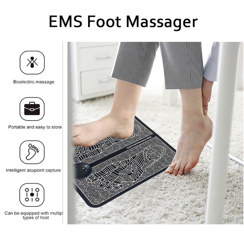 Thảm Massage Chân Thông Minh Kích Thích Cơ Bắp Thư Giãn Chăm Sóc Sức Khỏe EMS