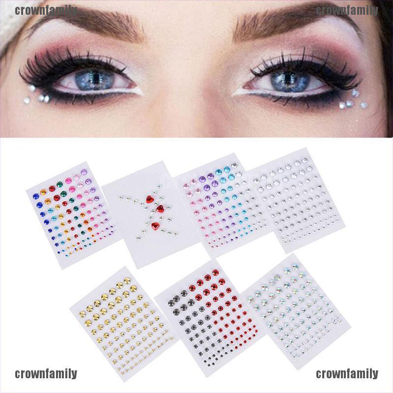 (hàng Mới Về) Hình Xăm Dán Đính Kim Cương Giả Lấp Lánh Trang Điểm Mắt Thời Trang | BigBuy360 - bigbuy360.vn