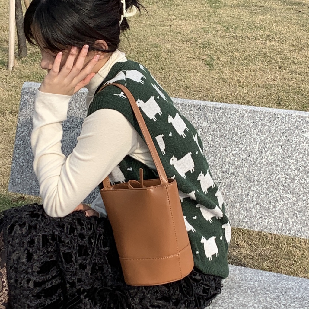 Túi Đeo Vai Bằng Da Cao Cấp Phong Cách Hàn Quốc Thời Trang