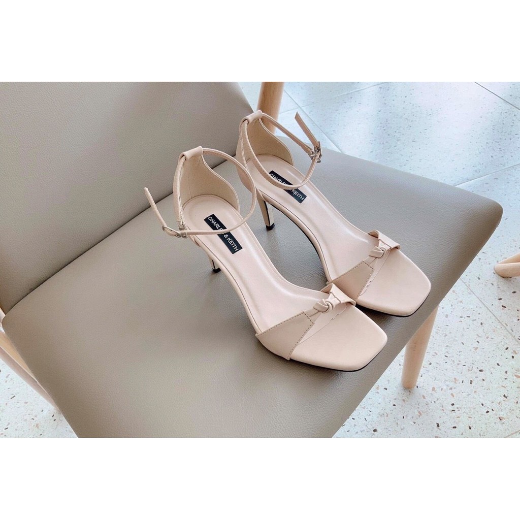 GIÀY SANDAL NỮ QUAI NGANG THẮT THỜI TRANG CAO 8 CM