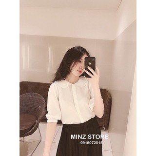 [SIÊU RẺ] ÁO SƠ MI NỮ CỔ BÈO SIÊU XINH