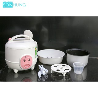 NỒI CƠM ĐIỆN MIDEA MR-CM06SA DUNG TÍCH 0.6 LÍT[BẢO HÀNH CHÍNH HÃNG 1 NĂM]