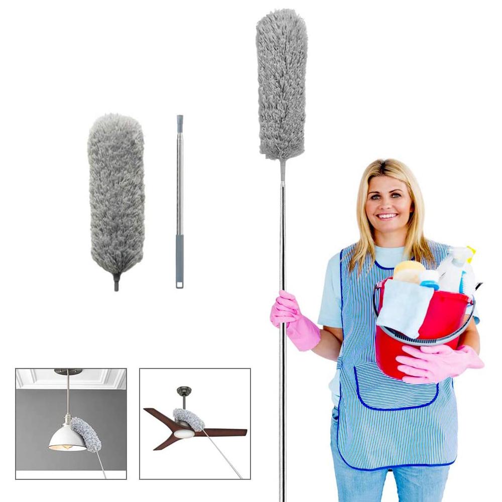 KRNY Chổi Quét Bụi Bằng Sợi Micro Chống Tĩnh Điện Thay Thế Tiện Dụng Cho Gia Đình