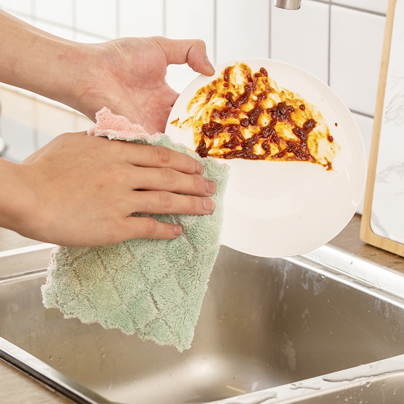 Khăn lau bếp đa năng siêu thấm hút nước mini loại khô thay thế cho khăn giấy mềm mịn siêu thấm hút nước
