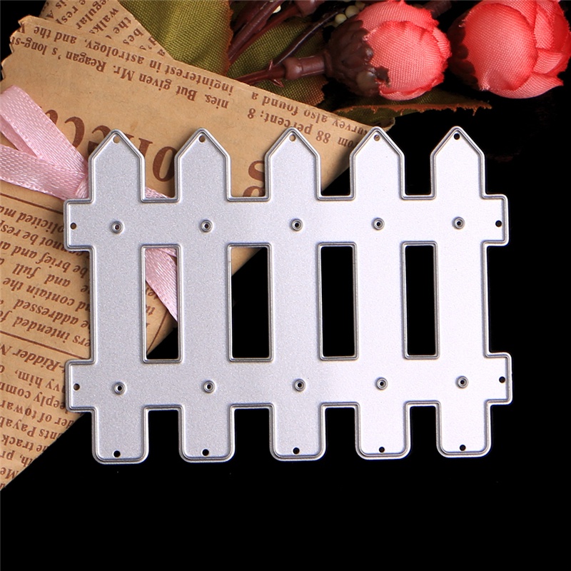 Khuôn Cắt Hình Làm Thẻ Scrapbook Hình Hàng Rào