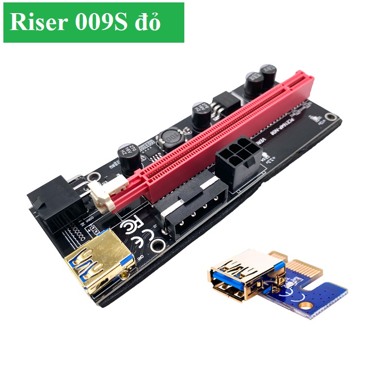 Dây Riser 009s Có LED Mới 100% Hàng Chuẩn / Riser pci-e 1x to 16x dây usb 3.0