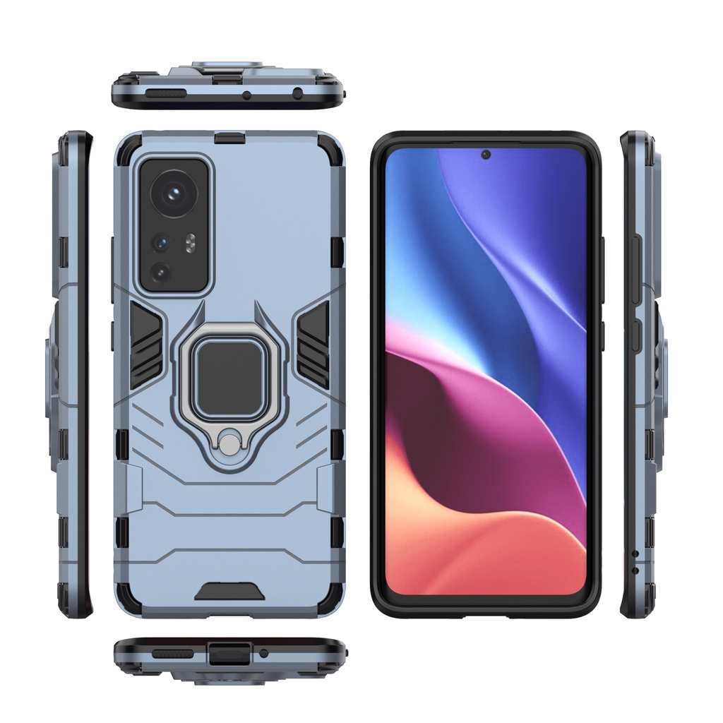 Ốp lưng Xiaomi 12 / 12x Iron Man Iring chống sốc giá đỡ xem phim kiêm nhẫn hút ô tô