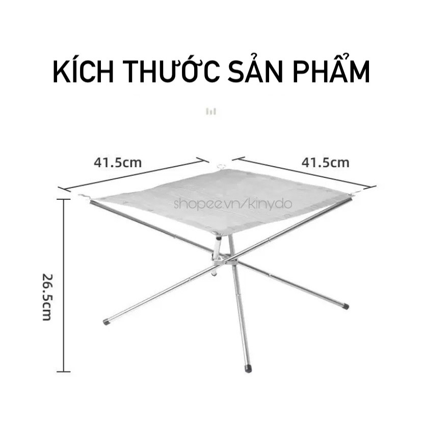 BẾP NƯỚNG CỦI THAN GẤP GỌN BỀN DỄ SỬ DỤNG CHỊU LỰC TỐT DÃ NGOẠI DU LỊCH CẮM TRẠI NATUREHIKE NH20SK001