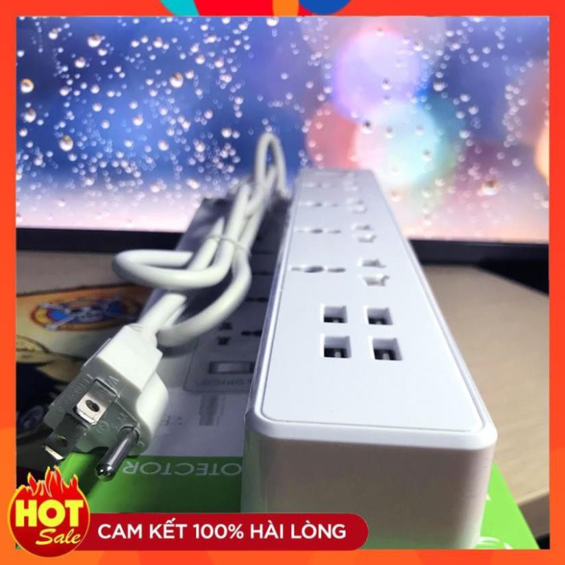 [Chính Hãng] Ổ cắm điện Orico chống sốc, 3200w, Kèm 4 cổng sạc USB 2,4A - OSC-4A4U