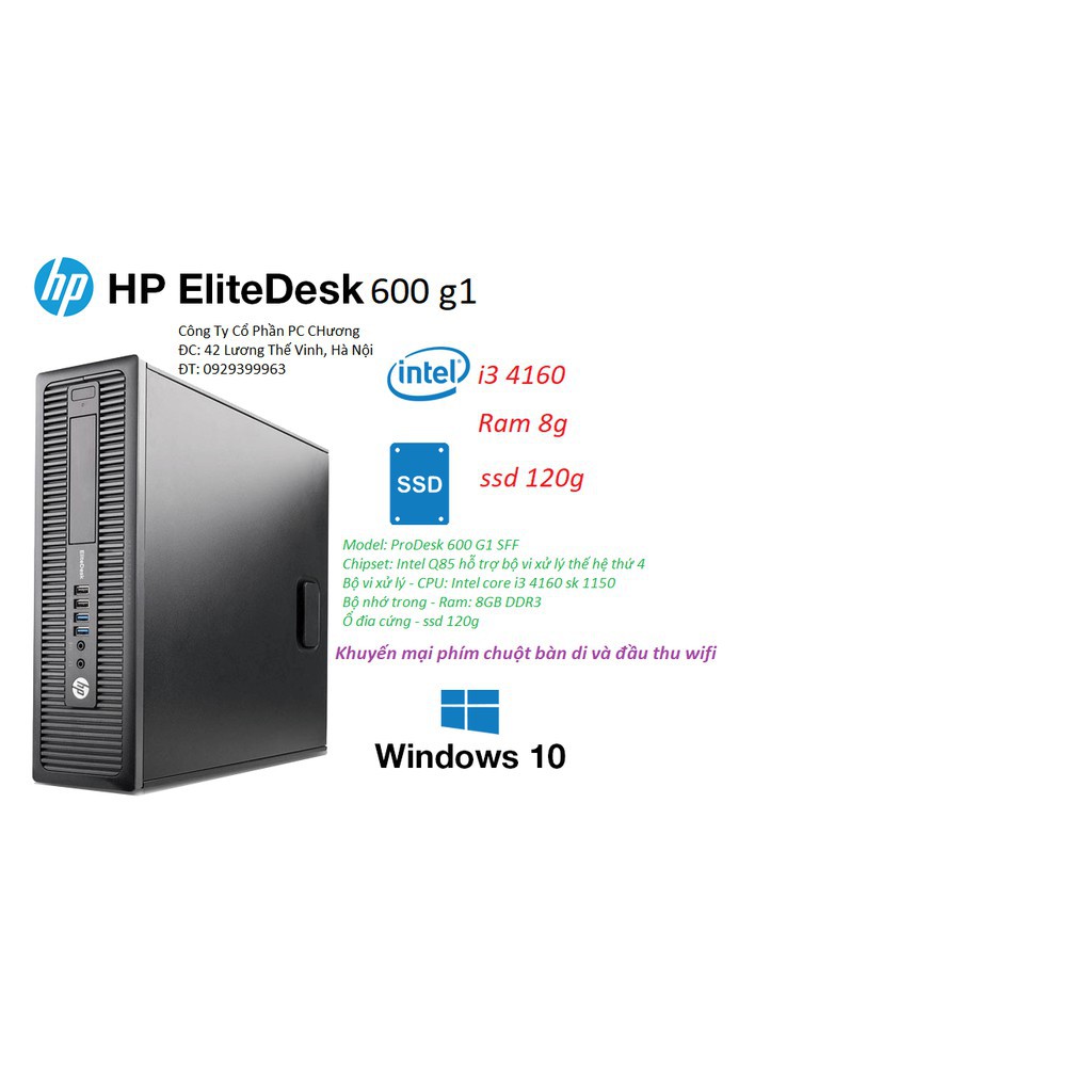 bộ máy tính i3 4160 ram 8g ssd 120g 21 | BigBuy360 - bigbuy360.vn