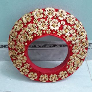 Khăn xếp đính hoa kim loại