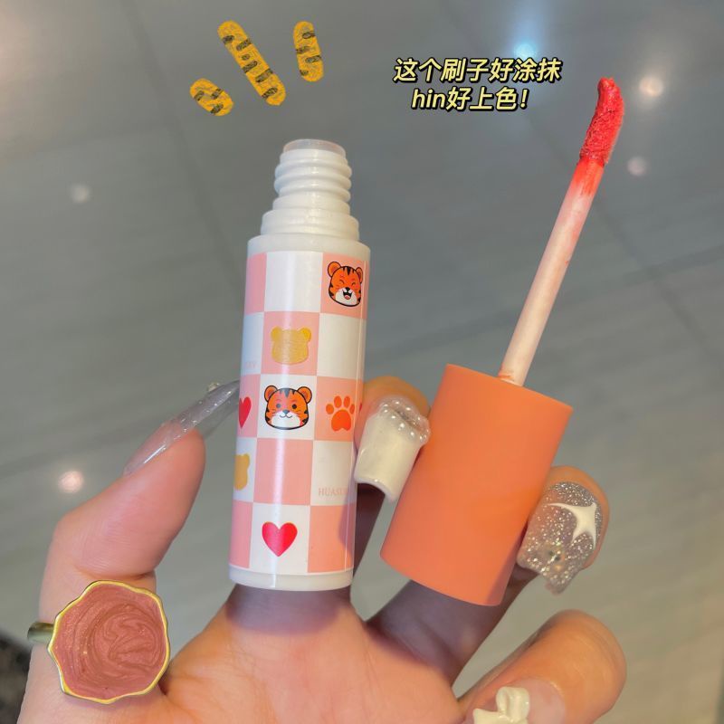 Son Môi Meng Meng tiger Màu Trắng Lì Không Phai Và Không Dính Cốc