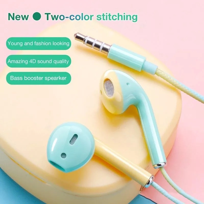 Tai nghe nhét tai có dây cổng 3.5mm cho Huawei/OPPO/XIAOMI tất cả điện thoại di động