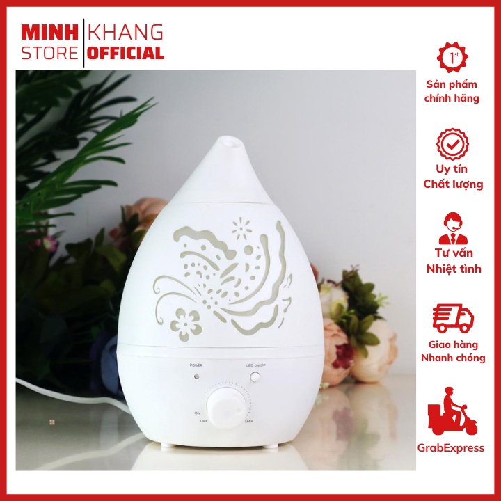 Máy khuếch tán tinh dầu phun sương thế hệ mới Hồ Điệp Cao Cấp 1500ml cùng vòi phun cute