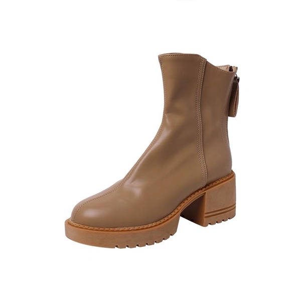 N46 LOẠI 1 CÓ VIDEO THẬT Boots Bốt ngắn thấp cổ da bóng mũi tròn độn đế 7p mẫu mới hot 2022 CÓ ẢNH THẬT