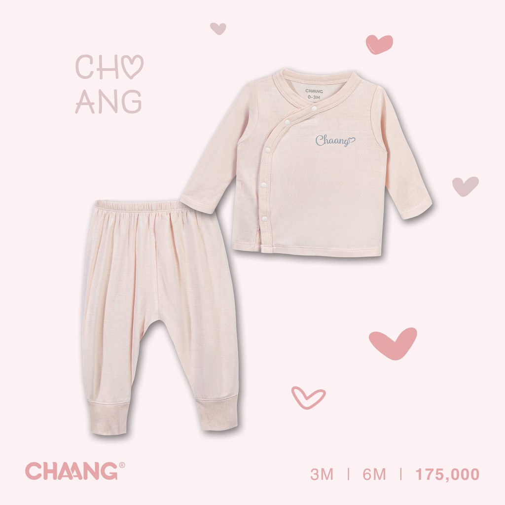 [CHAANG 2021- DREAM] Bộ dài cúc chéo sơ sinh mặc xuân hè