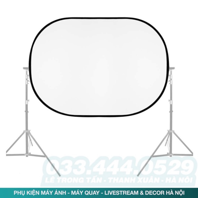 SALE Tấm tản sáng di động 150x200 - 90x120 cm, Hỗ trợ đánh đèn, quay chụp sản phẩm, Vải Tản Sáng Elip - 151.Camera Hà Nộ