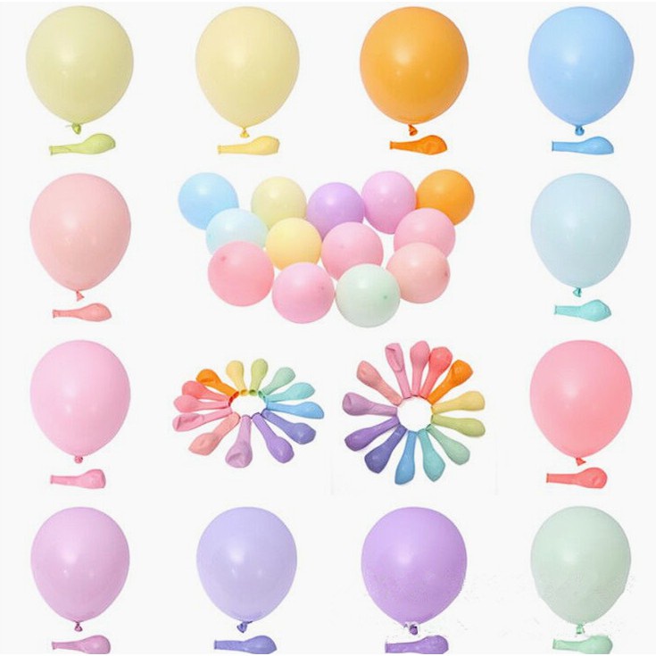 Set 10 Bong Bóng 10 inch Màu Sắc Dùng Để Trang Trí Tiệc