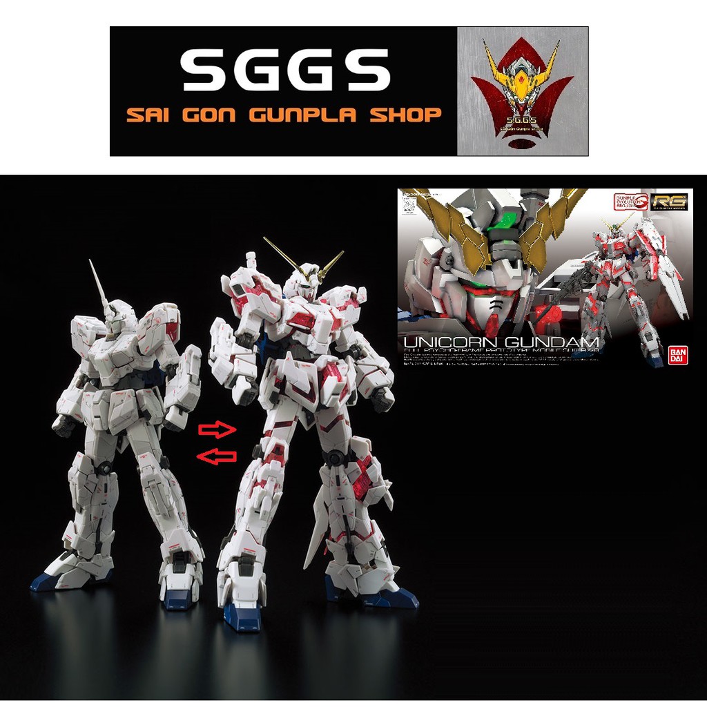 Mô Hình Gundam RG Unicorn Rx-0 Destroy 1/144 UC Bandai Đồ Chơi Lắp Ráp Anime
