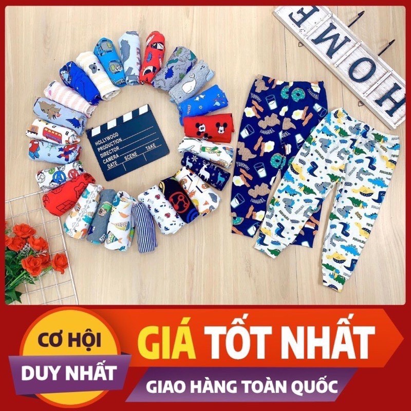 Quần thun bozip dài cho bé trai bé gái