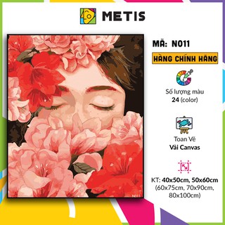 Tranh tô màu số hoá METIS Tranh Nàng thơ N011